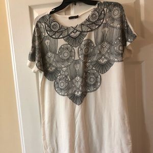 Long length Design T-shirt